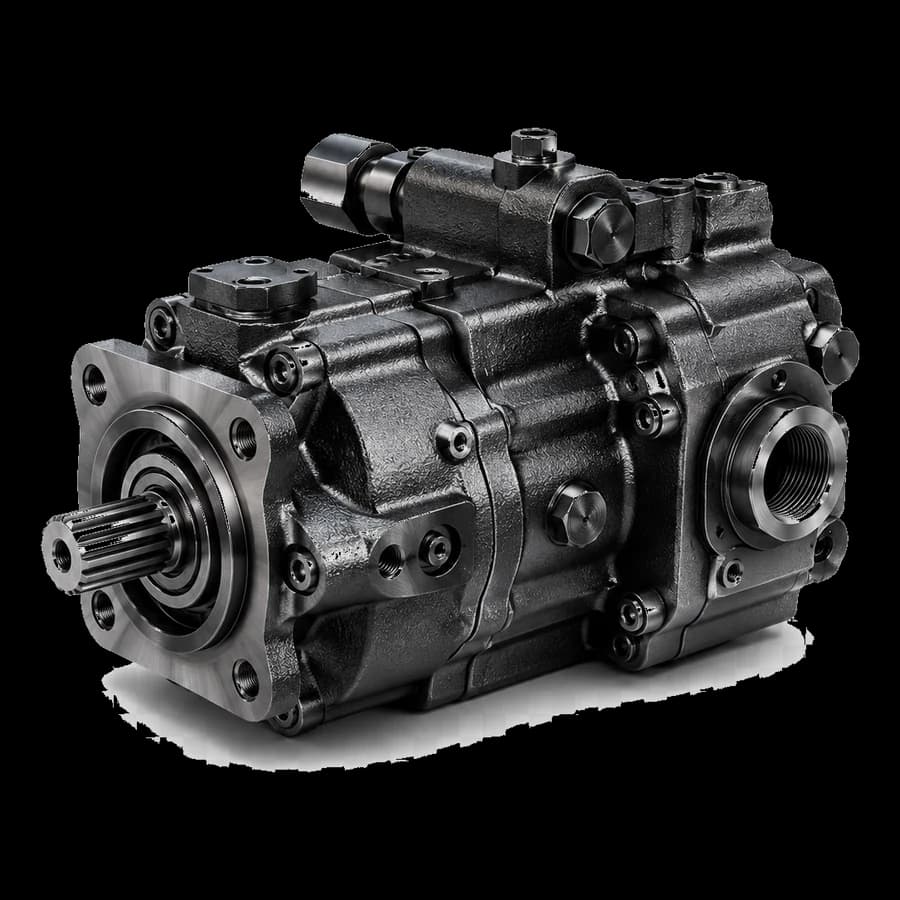 Black hydraulic pump spare part