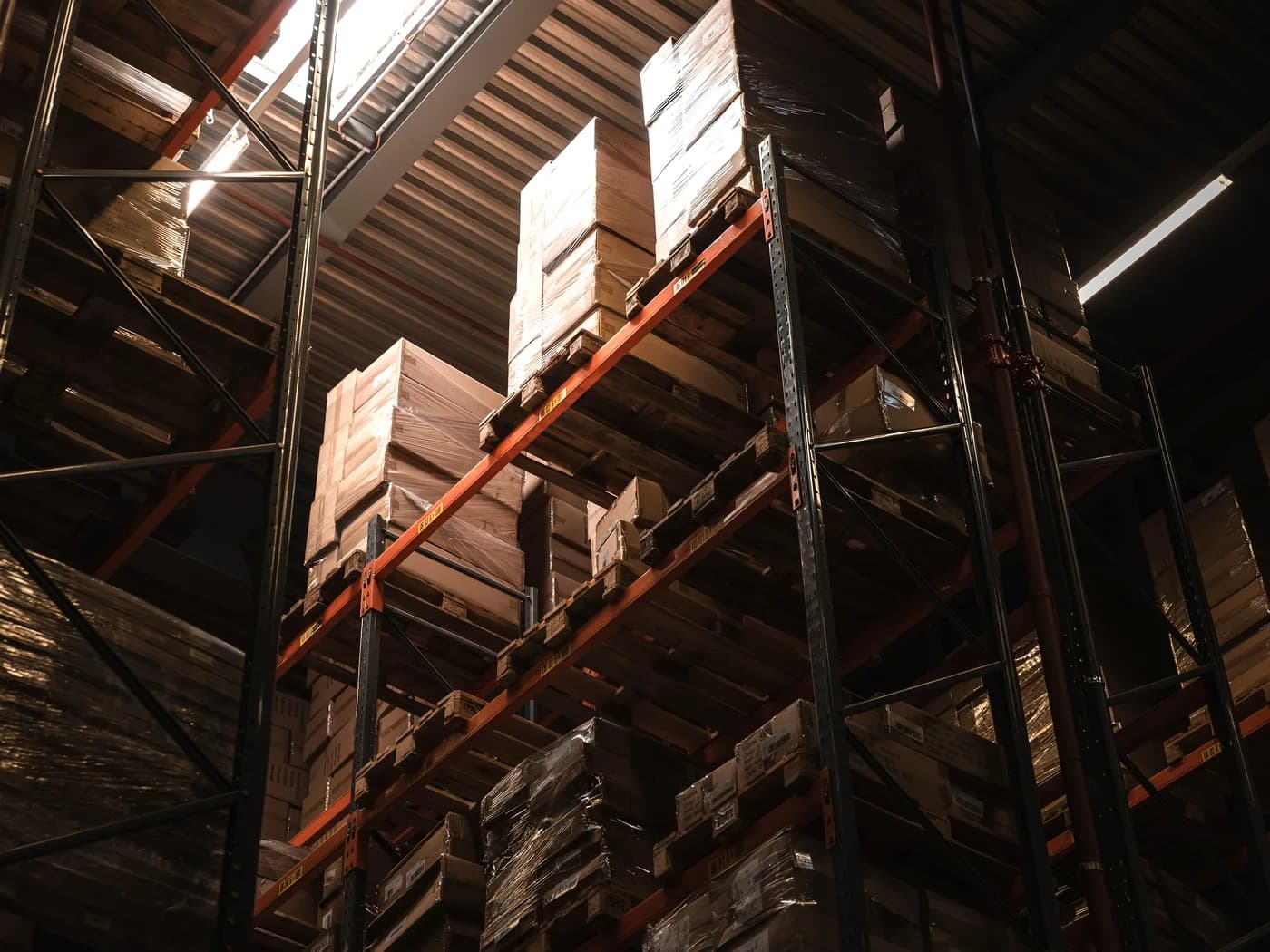 Supplier warehouse used for machinery spare parts sourcing coordination